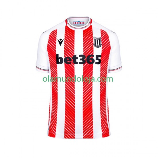 Camisola Stoke City Homem Equipamento Primeiro 2022-2023 Manga Curta